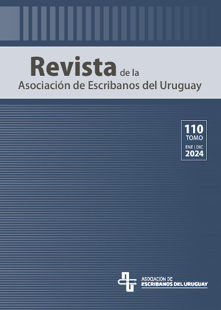 imagen de Revista de la Asociación de Escribanos del Uruguay, tomo 110 (ene.-dic. 2024)