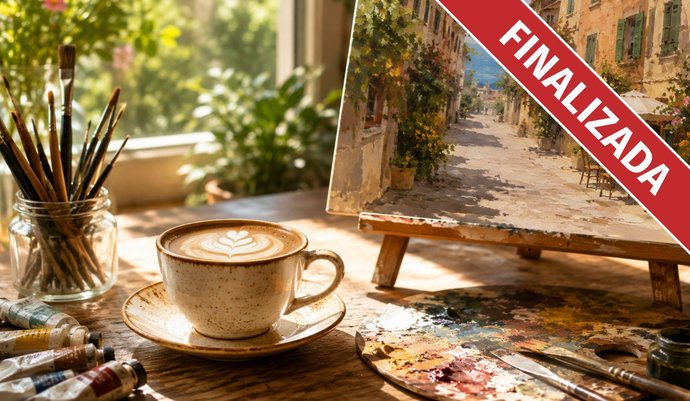 imagen de Café y pintura: Una experiencia vivencial y participativa